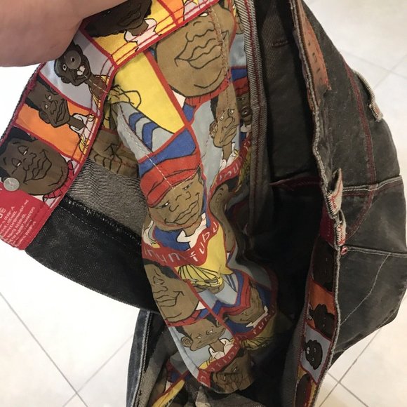 Platinum Fubu Men's Jeans Size W32 / L34 FAT ALBERT And The Junkyard Gang - Picture 10 of 14